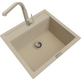 POLEX Cristalüx Granit Eviye P-08+Luxury Bej