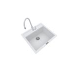 POLEX Cristalüx Granit Eviye P-08+Swan-3 Beyaz