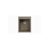 POLEX Cristalüx Granit Evye P-05 Toprak Tezgah Altı Ve Tezgah Üstü Kare Mutfak Evyesi 41x51cm