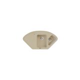 POLEX Cristalüx Granit Evye P-CR1 Bej Tezgah Altı Ve Tezgah Üstü Mutfak Evyesi 104,5x57cm