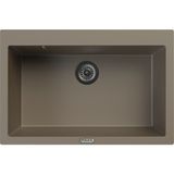 POLEX Cristalüx Granit Evye P-X76 Toprak Tezgah Altı Ve Tezgah Üstü Mutfak Evyesi 75x50cm