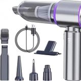 Polham 100W 16000PA 6000Mah Uzun Şarjlı Süper Güçlü El Tipi Süpürge, Araç Süpürgesi, Vakum ve Üfleme
