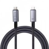 Polham 1MT USB3.2 100W Thunderbolt Type-C to Type-C Şarj, Data ve 8K 60Hz Görüntü Aktarım Kablosu