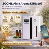 Polham Akıllı Aroma Difüzörü 200Ml Profesyonel Koku Makinesi | 300M² Etkili | Zaman Ayarlı L Telefon Kontrollü