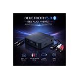 Polham Bluetooth 5.0 Ses Alıcı ve Verici RX/TX | TV İçin Kablosuz Kulaklık Adaptörü | 3.5mm & RCA De