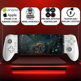 Polham iPhone 15 Üzeri ve Android Uyumlu Type-C Mobil Oyun Kolu | Pro Seri Joystick | Şarj Özellikli - Siyah