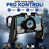 Polham Tetikli Telefon Oyun Kolu, PUBG Free Fire Call of Duty İçin Ergonomik Oyun Kontrol Aparatı, 4.7-6.7 İnç Telefon U