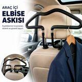 Polham Tüm Araçlara Uyumlu Araç Koltuk Başlığı Elbise Askısı – Ceket, Gömlek Ve Takım Elbise İçin Pratik Oto Askısı