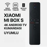 Polham Xiaomi Mi Box S 4k Android Tv Uyumlu Bluetooth Kumanda, Netflix Tuşlu Mi Box S 4k Kumanda