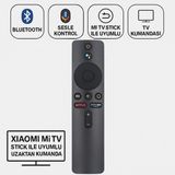 Polham Xiaomi Mi Tv Stick Ile Uyumlu Uzaktan Kumanda, Android Tv Box Için Uzaktan Bluetooth Kumanda - Siyah