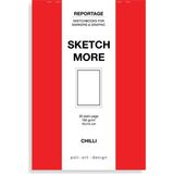 Poli Art Design Cep Eskiz Defteri (Marker ve Grafik Için) Reportage Sketchbook - Açık Kırmızı
