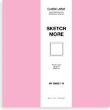 Poli Art Design Kare 20X20 cm Eskiz Defteri (Marker ve Grafik Için) Classic Big Sketchbook - Açık Pembe