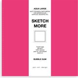 Poli Art Design Kare 20X20 cm Eskiz Defteri (Suluboya ve Grafik Için) Watercolour Big Sketchbook - Neon Pembe
