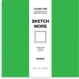 Poli Art Design Kare Eskiz Defteri Marker ve Grafik Için Classic Sketchbook 15 x 15 cm - 1 Adet - Açık Yeşil