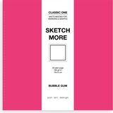 Poli Art Design Kare Eskiz Defteri Marker ve Grafik Için Classic Sketchbook 15 x 15 cm - 1 Adet - Neon Pembe