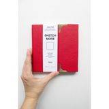 Poli Art Design Kare Suluboya Cilt Defteri Pro 15 x 15 cm Suluboya ve Grafik Için Pro Watercolor Sketchbook - Açık Kırmızı
