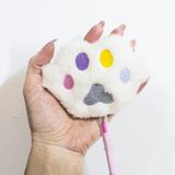 Poli Art Design Ponpon Kurşun Kalem Yumuşak Başlıklı ''kedi Pençesi'' - Beyaz