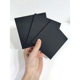 Poli Art Design Pres Tuval 3'lü Kare Set 11*11 Cm. Siyah %100 Pamuk 310 Gr/m2