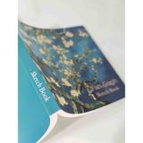 Poli Art Design Sketchbook Van Gogh Serisi “almond Blossom” 21×21 cm 160 Sayfa - Açık Mavi - Lacivert