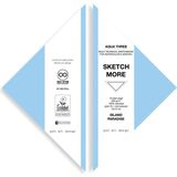 Poli Art Design Üçgen Eskiz Defteri (Suluboya ve Grafik Için) Watercolour Triangle Sketchbook - Açık Mavi