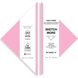 Poli Art Design Üçgen Eskiz Defteri (Suluboya ve Grafik Için) Watercolour Triangle Sketchbook - Açık Pembe