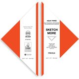 Poli Art Design Üçgen Eskiz Defteri (Suluboya ve Grafik Için) Watercolour Triangle Sketchbook - Koyu Turuncu