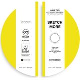 Poli Art Design Yuvarlak D20 cm Eskiz Defteri (Suluboya ve Grafik Için) Watercolor Round Sketchbook - Limon Sarısı