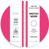 Poli Art Design Yuvarlak D20 cm Eskiz Defteri (Suluboya ve Grafik Için) Watercolor Round Sketchbook - Neon Pembe