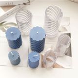 Poli Karbon Mum Kalıbı Mika Sert Plastik Burgulu Mum Kalıbı 8,6X9 CM 6234