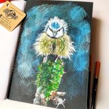 Poliart 3 Çeşit Kağıt “doğu Kaleydoskopu” Eskiz Defteri A4 Karışık Teknikler Için Mix Paper Sketchbook