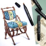 Poliart "doğu Kaleydoskopu" Koleksiyon Eskiz Defteri A5 Marker ve Grafik Için Limited Edition Sketchbook