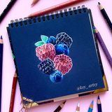 Poliart Kare 15×15 cm Spiralli Pastel Eskiz Defteri Koyu Renk Kağıt Karışımı Pastel Mix Media Sketchbook