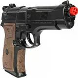 Police Pistol 8 Patlar Oyuncak Metal Mantar Tabancası - Nostaljik Polis Silahı