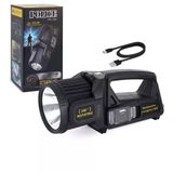 Police Ps384 Şarjlı Güneş Enerjili Spot Fener Güçlü Led Aydınlatma Powerbank Özellikli