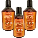 Policlear Dermatin Şampuan 3 Adet Birden Özel Parlak Uzun Güçlü Ginsengli 500 ml Ölçeğinde HAZN92600