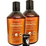 Policlear Dermatin Shampoo Ginsengli Özel Bakım Şampuanı 500 ml x 2 Adet + Jel - Renkli - Paket