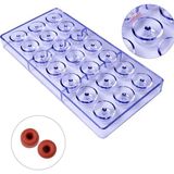 Polikarbon Çikolata Kalıbı Mini Donut Çikolata Kalıbı - 1