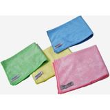 Polikur (4 Adet) 3222 Premium Mikrofiber Genel Temizlik Toz ve Cam Bezi 40X40 Cm. Mi