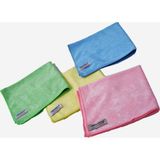 Polikur Premium Mikrofiber Genel Temizlik Toz ve Cam Bezi 40 x 40 cm x 4 Adet - Renkli