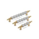Polimer Modern Lüks Mobilya Dolap Çekmece Kulpları 128 Mm Altın - Mobilya Kulpları - 128 Mm