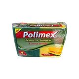 Polimex 4,5x9x12 cm 4 Adetlik Paket Endüstriyel Büyük Boy Oluklu Bulaşık Süngeri