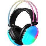 Polin Pm 860 Disco Pulse LED Işık Bass Hi-Fi Ses Bluetooth V5.3 Kablosuz Kulaküstü Kulaklık - Çok Renkli