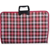 Polin Pro Art Profesyonel Çift Taraflı Resim Çantası 37X54CM Kırmızı Puantiyeli ve Ekoseli Desenli