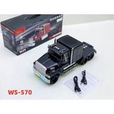 Polin WS-570 Büyük Boy Kamyon - Bluetooth Hoparlör - USB - Fm Radyo Çok Fonksiyonlu Müzik Çalar - Siyah