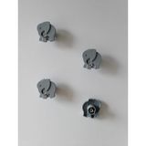 Poliplast Çocuk Odası Kulp. Genç Odası Kulp. Dolap ve Çekmece Kulp./ 4 Adet - 427E FİİL - Gri