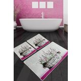 Polipra Banyo Halısı Djt 3lü Set