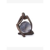 Poliresin Cam İnsan Figürü Obje(14x19x21 Cm)