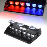 Polis Çakarı Cam Içi Vantuzlu 6 Led Kırmızı Mavi Çakmaklık Girişli Ön Arka Cam Polis Lamba 12 Mod