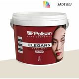 Polisan 15 lt Sade Bej Elegans Extra Yarı Mat İç Cephe Küf Önleyici Antibakteriyel Boya