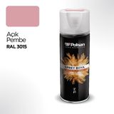 Polisan Akrilik Açık Pembe Sprey Boya 400 ml RAL 3015 Hızlı Kuruma Özelliği ile Kullanıma Hazır